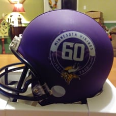 60th anniversary Vikings mini helmet