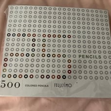 Felissimo “500 Pencils” BROWN/RED Colored Pencils (25 pieces) Brand NEW