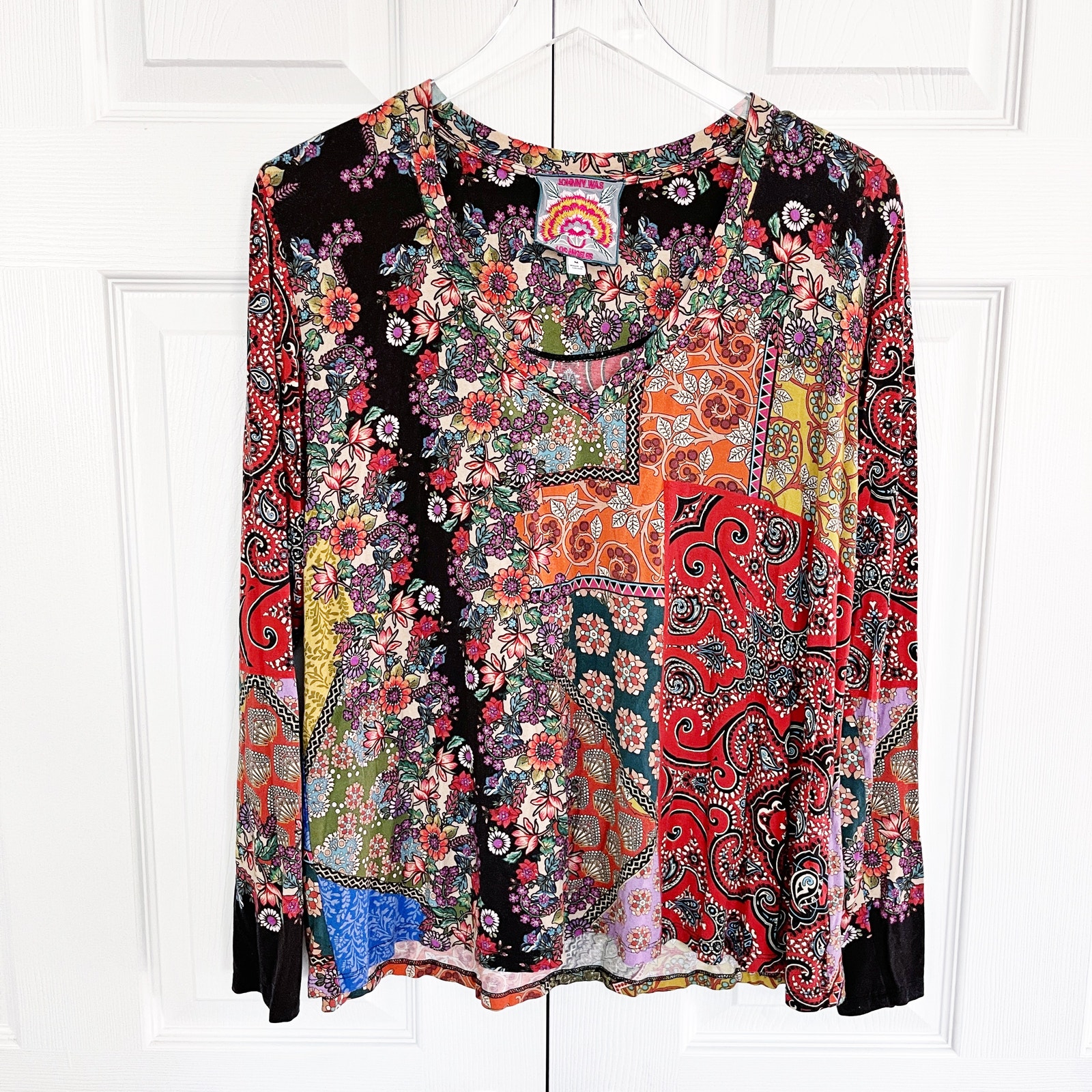 Johnny Was Moa Favorite Paisley Floral Top