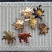 Metal Sculpture Wall Art Leaves and Branch Brass Copper and Steel Artisan Design