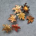 Metal Sculpture Wall Art Leaves and Branch Brass Copper and Steel Artisan Design