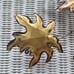 Metal Sculpture Wall Art Leaves and Branch Brass Copper and Steel Artisan Design