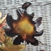 Metal Sculpture Wall Art Leaves and Branch Brass Copper and Steel Artisan Design