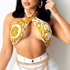 Printed Crop Top
