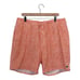 Johnnie O Men’s Swim Shorts, XXL, 7” Inseam, Orange/White, Drawstring, Lined