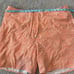 Johnnie O Men’s Swim Shorts, XXL, 7” Inseam, Orange/White, Drawstring, Lined
