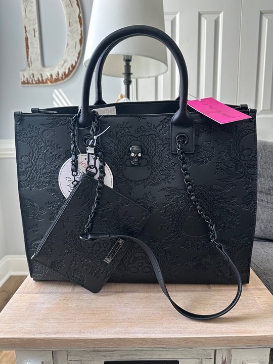 Betsey Johnson Skull Tote