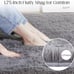 Fluffy Shag Area Rug, 4x6 Grey Rugs for Bedroom, Soft Plush Area Rugs