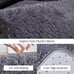 Fluffy Shag Area Rug, 4x6 Grey Rugs for Bedroom, Soft Plush Area Rugs