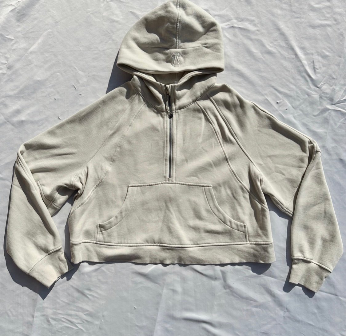 Lululemon Scuba Oversized Half Zip White Opal