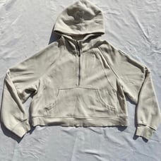 Lululemon Scuba Oversized Half Zip White Opal