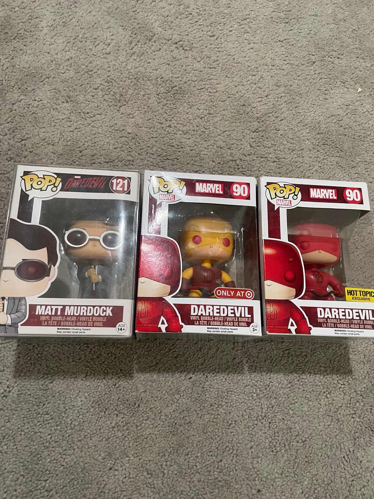 Netflix/comic Daredevil 3 funko pops set (open to offers)
