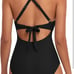 Eomenie Women's One Piece Swimsuit size XL NWT Black