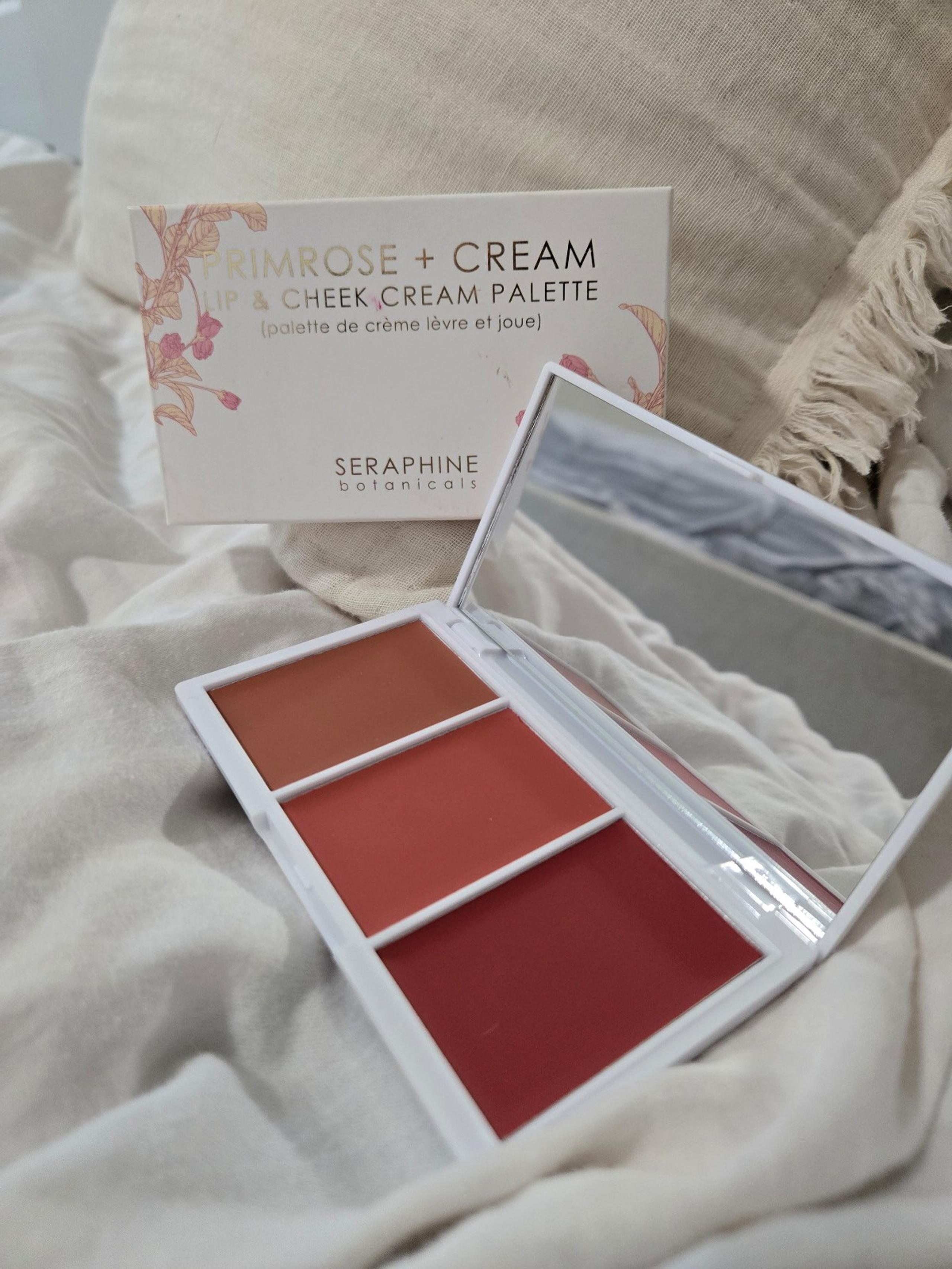 Seraphine botanicals Primrose + Cream - Lip & Cheek Cream Palette