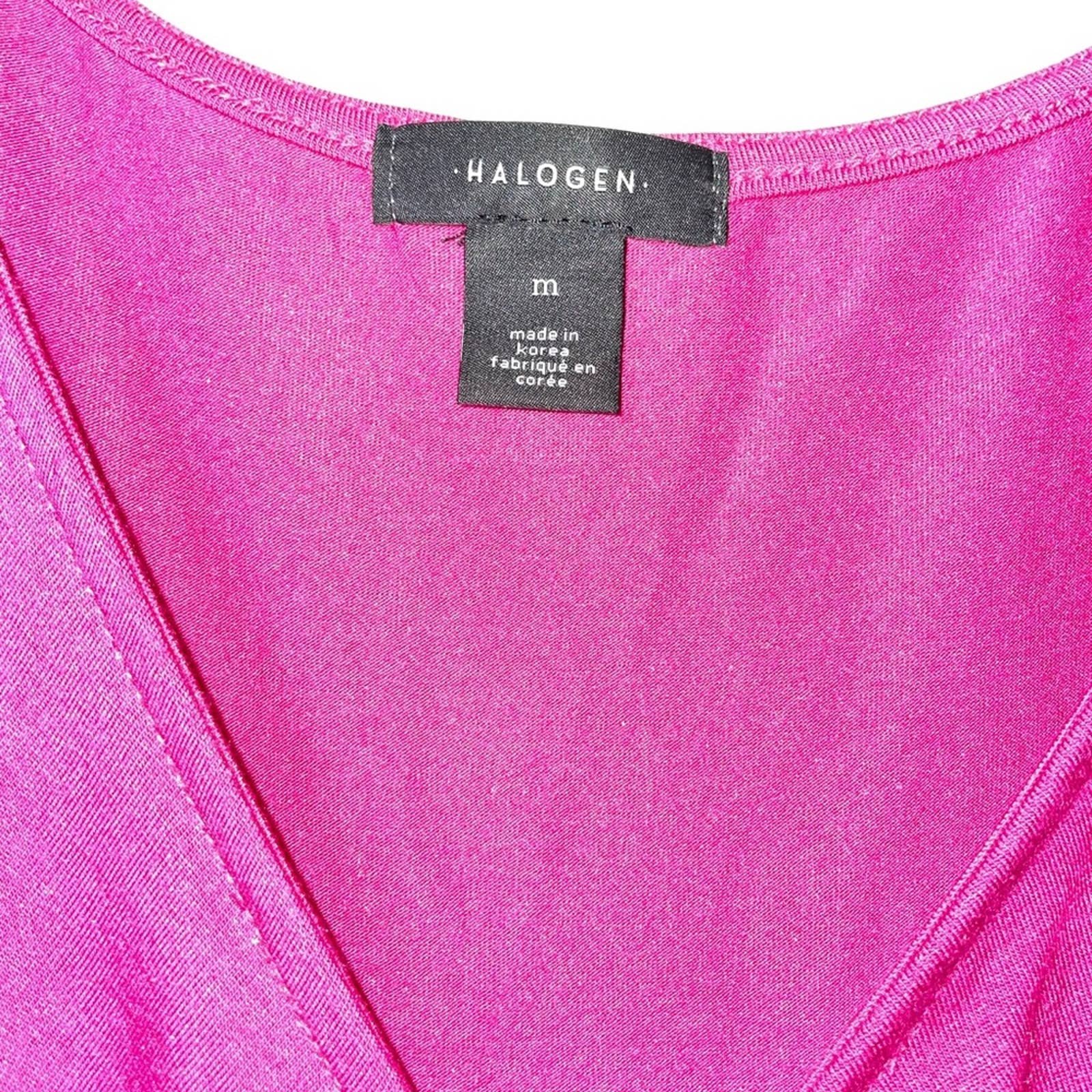 やーすーXXL NWT HALOGEN JERSEY TOP RUCHING ALL DOWN THE MIDDLE OF TOP
