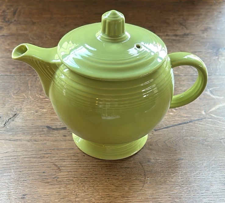 Vintage Fiesta Medium Size Chartreuse Teapot