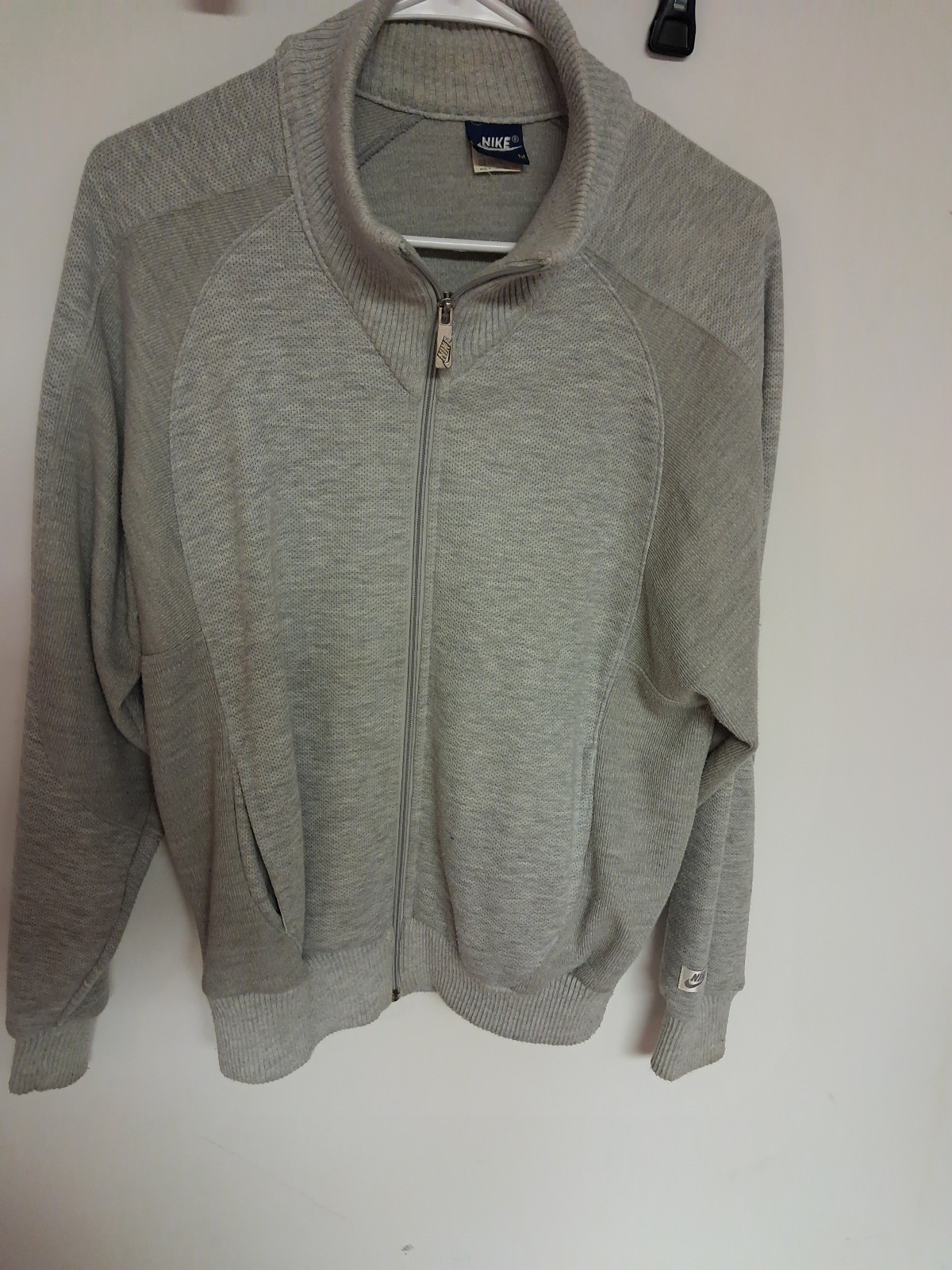 Vintage 1980s blue tag nike sweater full zip sz Med looks new Rare piece