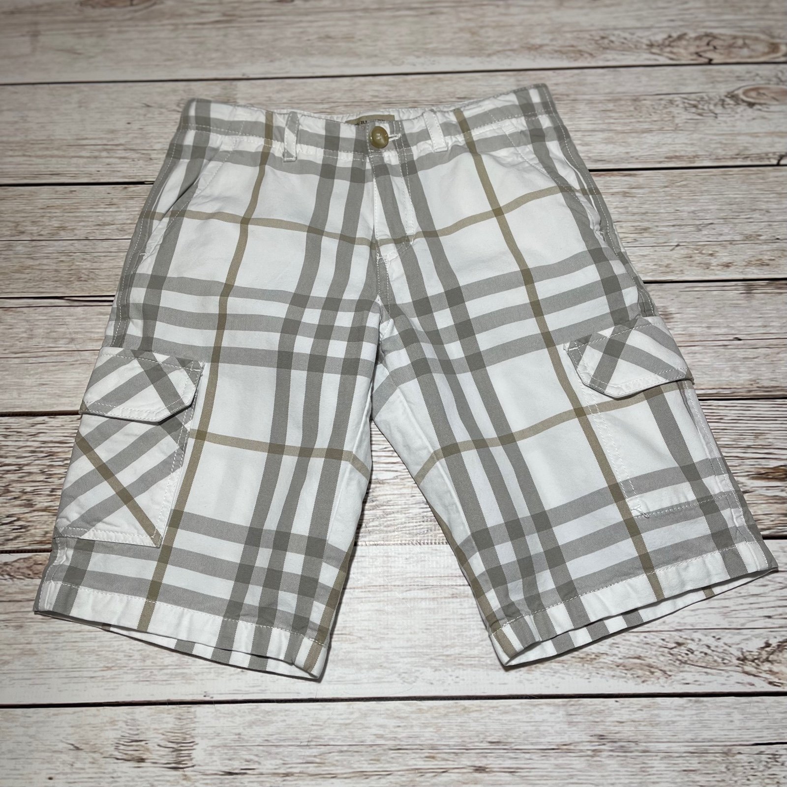 Burberry Boys Nova Check Cargo Shorts 10