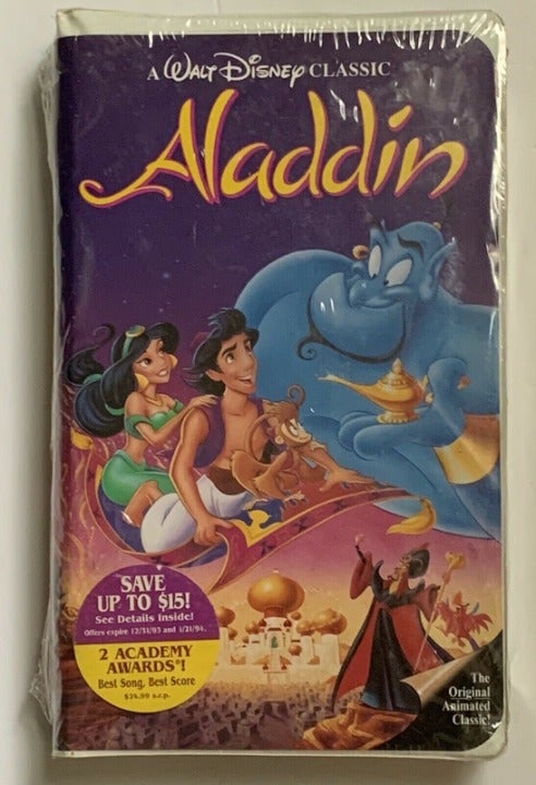 Walt DISNEY Classics ALADDIN! Rare VHS
