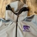 Nike Kansas State Wildcats Gray Dri-Fit Apex Type Trench Zip Up Coat Large