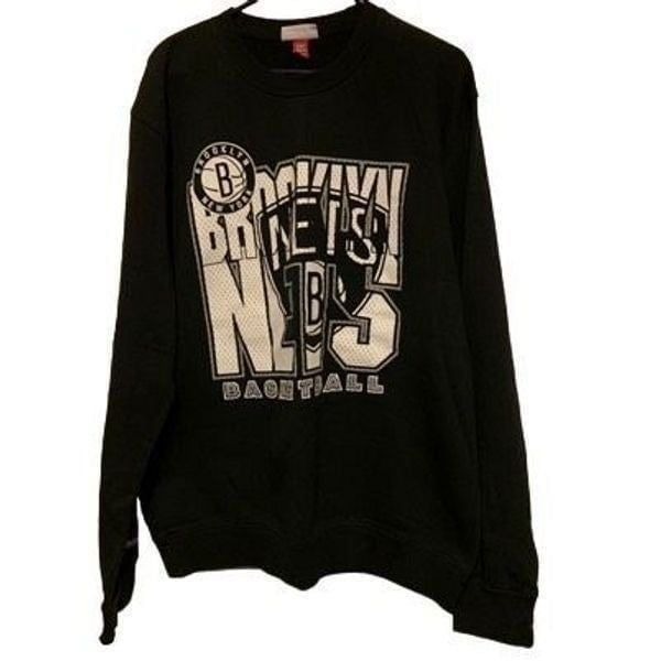Brooklyn Nets Basketball Size 2XL Mitchell & Ness Crew Neck Sweatshirt