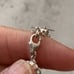 Vintage Sterling Silver Turtle Plumeria Flower CZ Segment Tennis Bracelet 7.5