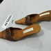 Womans Olivia Rose Tal Ny Size 9 Silk Leather Slip On Orange Sequin Wedge Mules