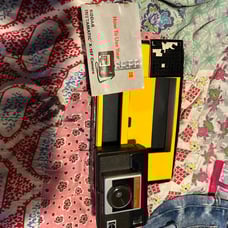 Vintage Kodak Instamatic X-15F camera with original box & manual, With Film