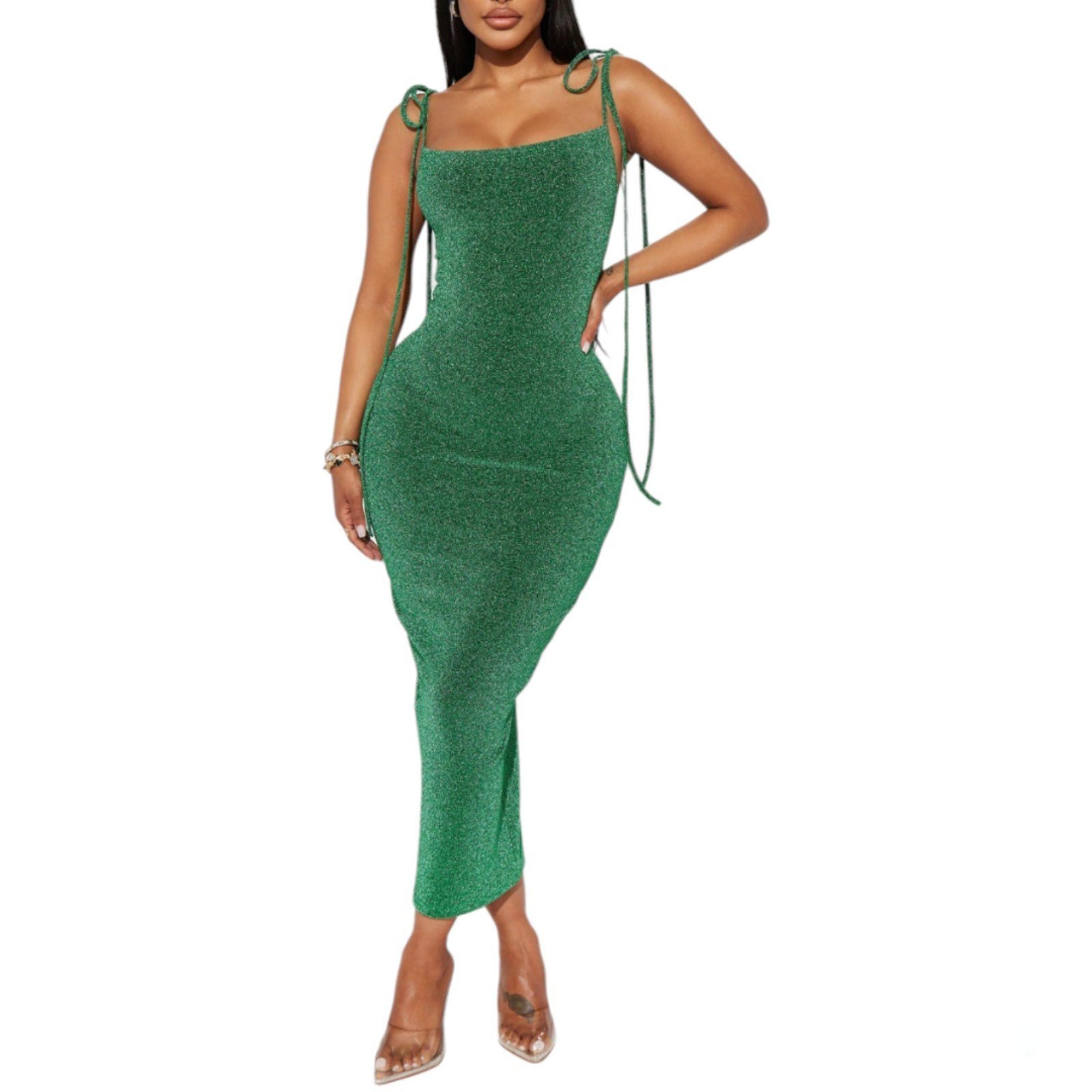 Metallic midi dress | party dress | fashion Nova