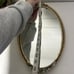 Vintage Mirrored Vanity Tray Floral Detail