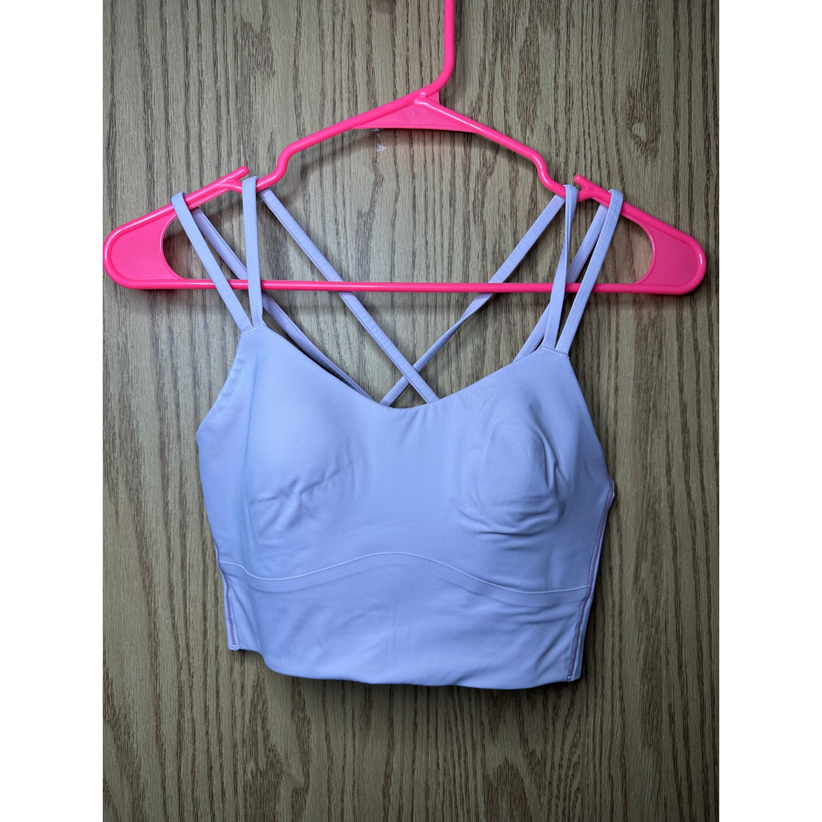 Lululemon Like a Cloud Bra Long Line *Light Support, B/C Cup- Light Pink Size 6