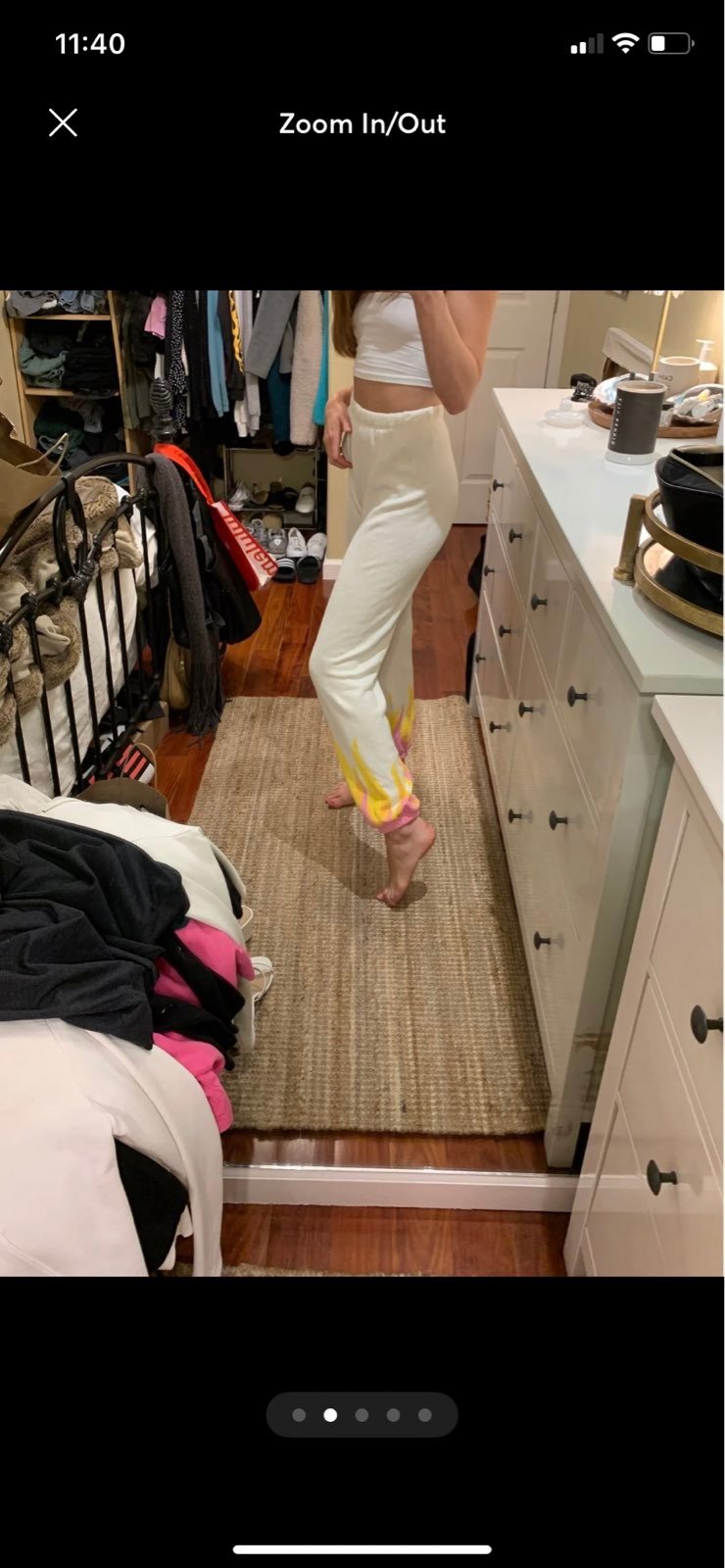 New Wildfox flame sweatpants size xs