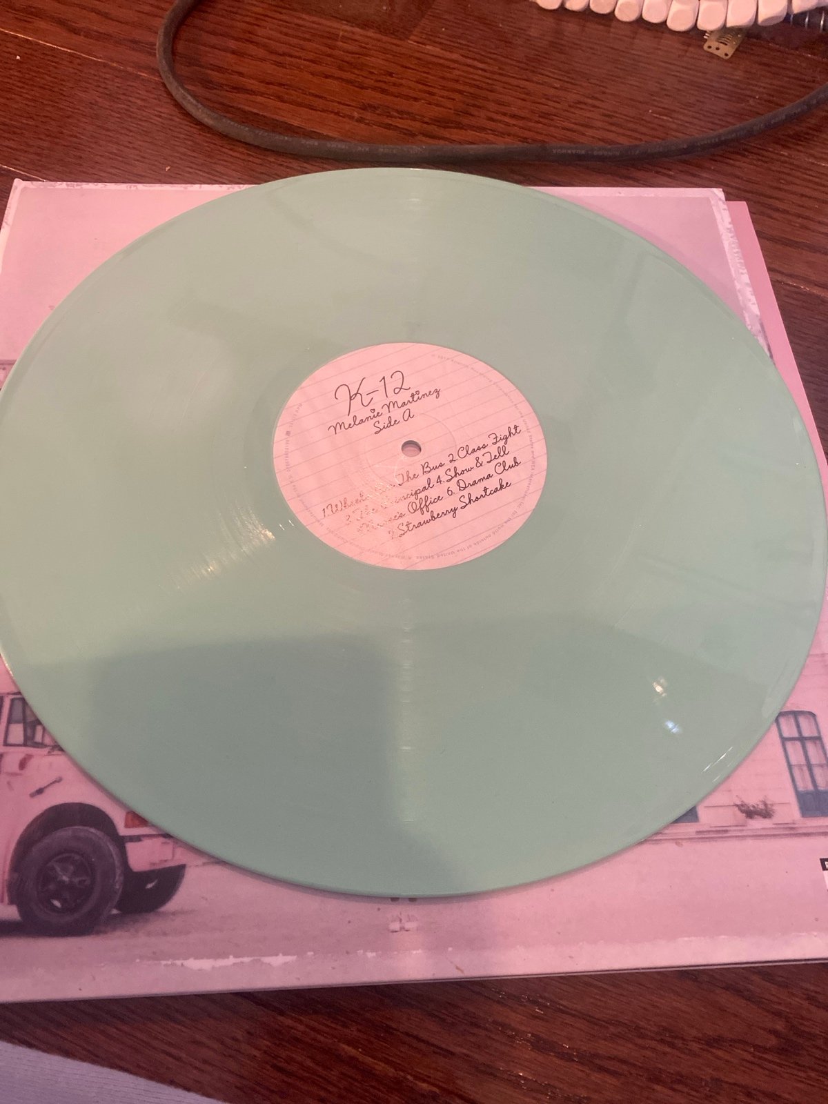 K-12 mint green vinyl MISPRINT