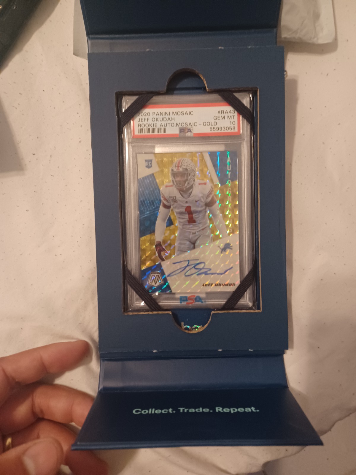 Jeff okuda mosaic gold auto psa10