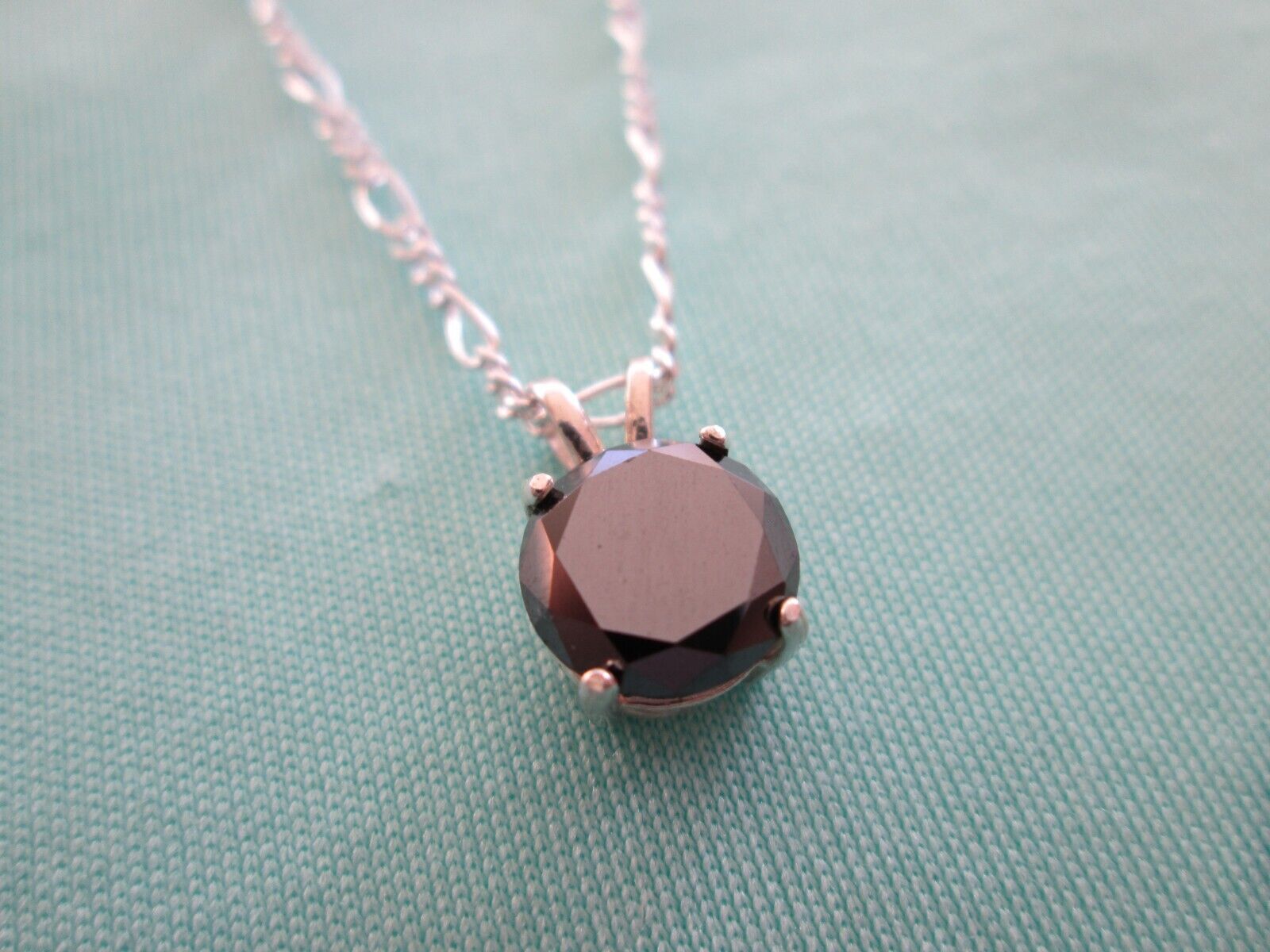 2.05ct 100% REAL NATURAL BLACK DIAMOND NECKLACE,CERTI FICATE,FREE DIAMOND TESTER