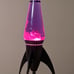 Vintage Rocket ship hot pink lava lamp rare 19-1/2” tall