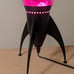 Vintage Rocket ship hot pink lava lamp rare 19-1/2” tall