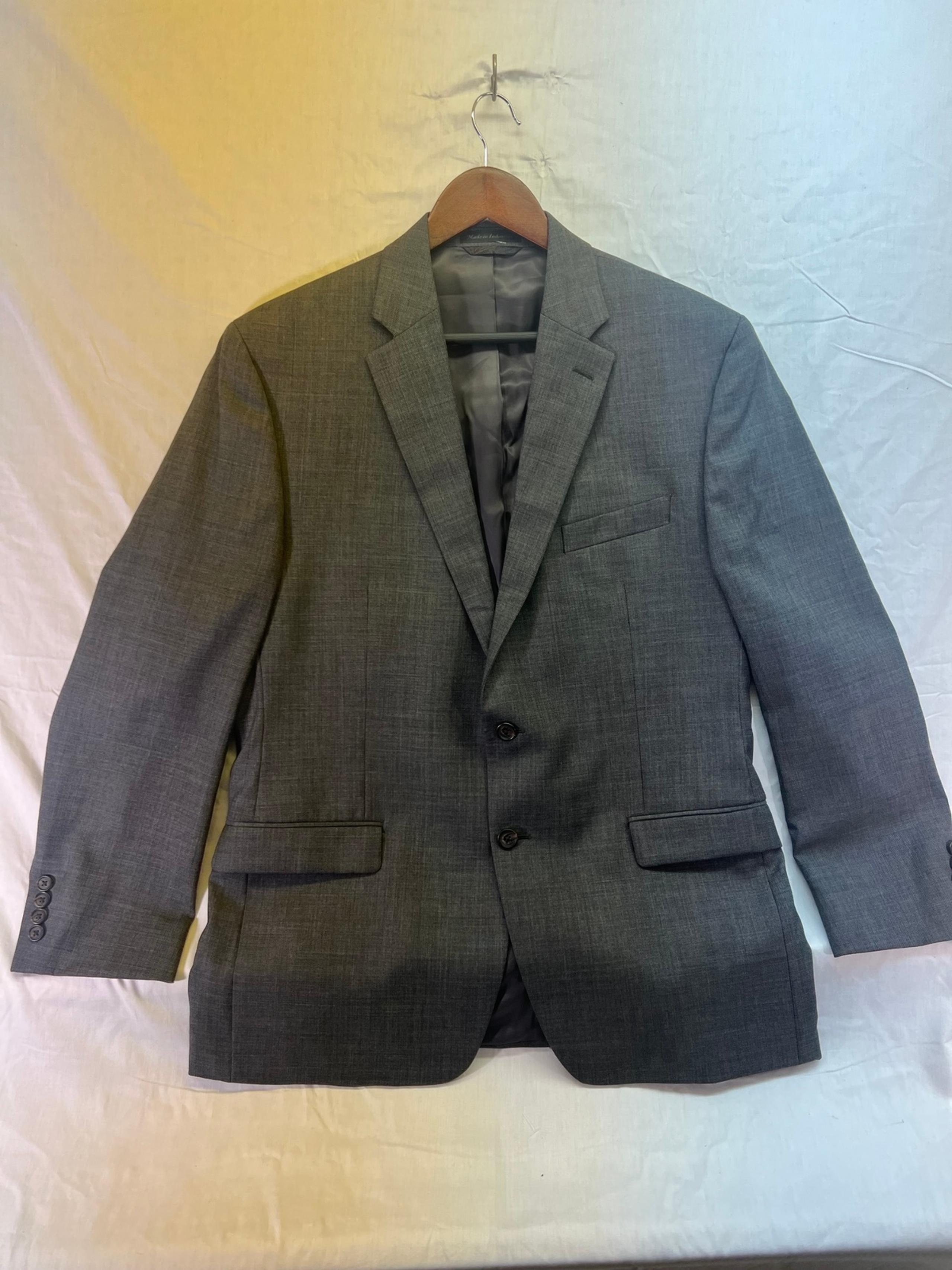 Lauren Ralph Lauren Mens Classic Fit 100% Wool Gray Blazer 2 Button - 42 R