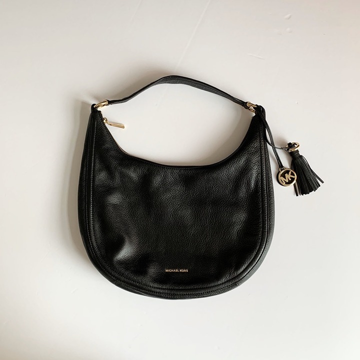 Michael Kors Black Leather Hobo