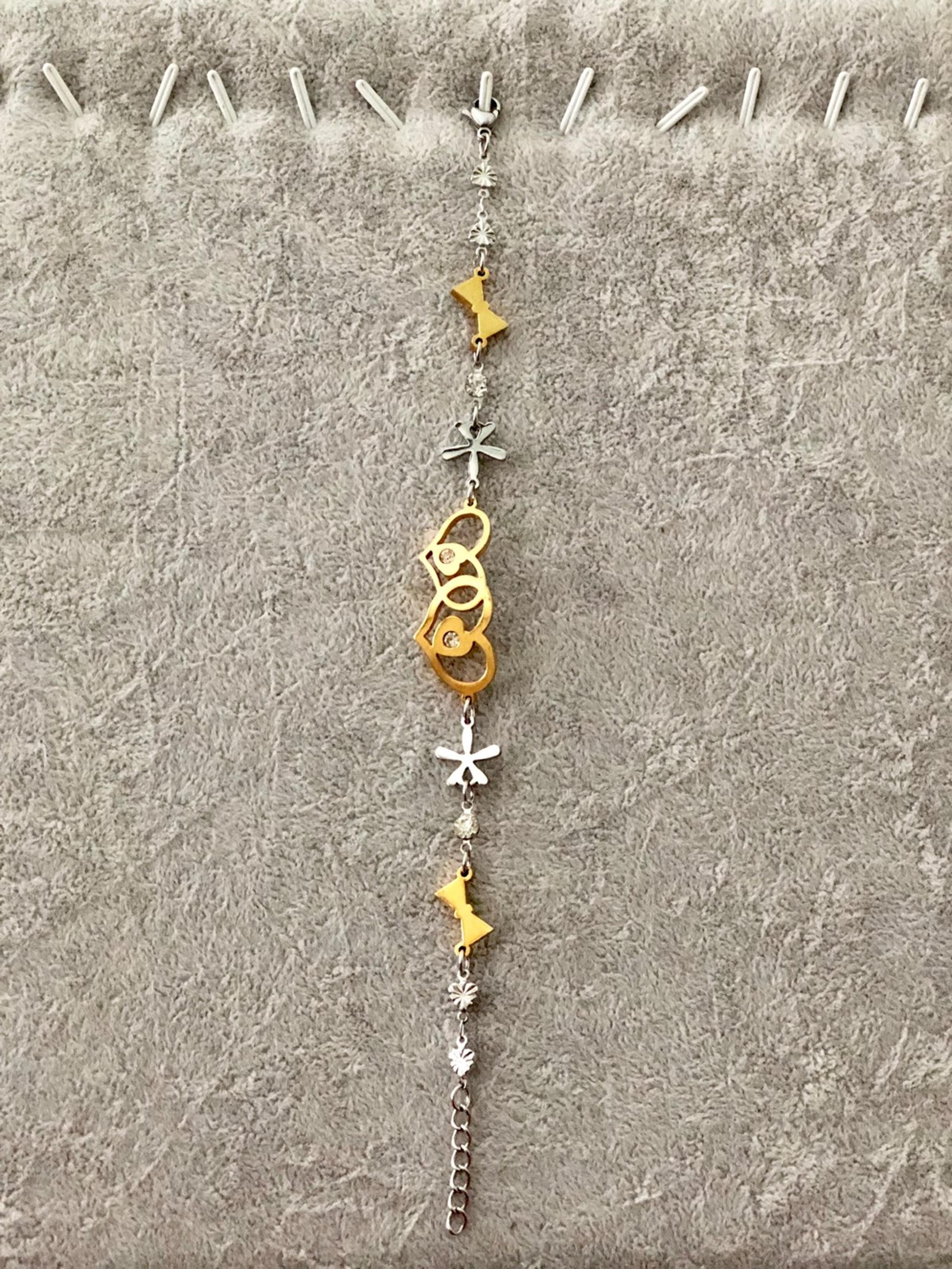 Gold & Silver platted Heart bracelet
