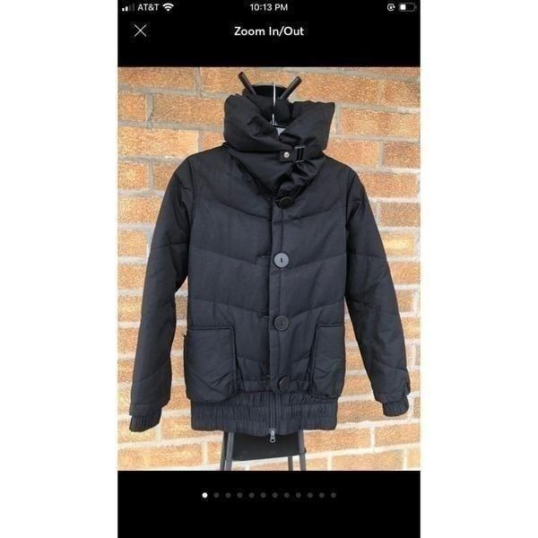 soia & kyo black button down coat