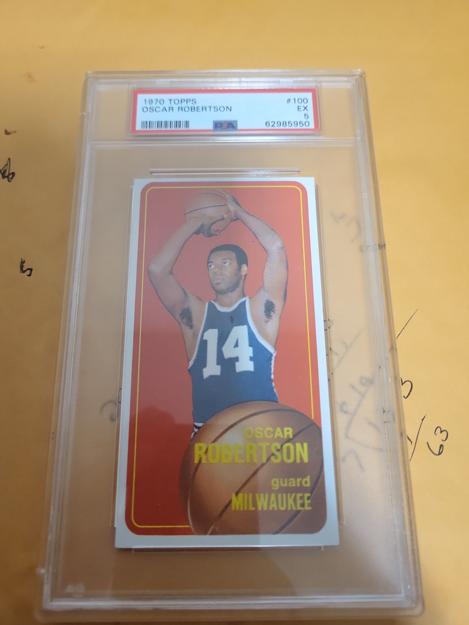 1970 Oscar Robertson VERY CLEAN PSA 5 LOOK AT ALL THE PHOTO