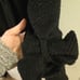 Black Sparkly Long winter coat