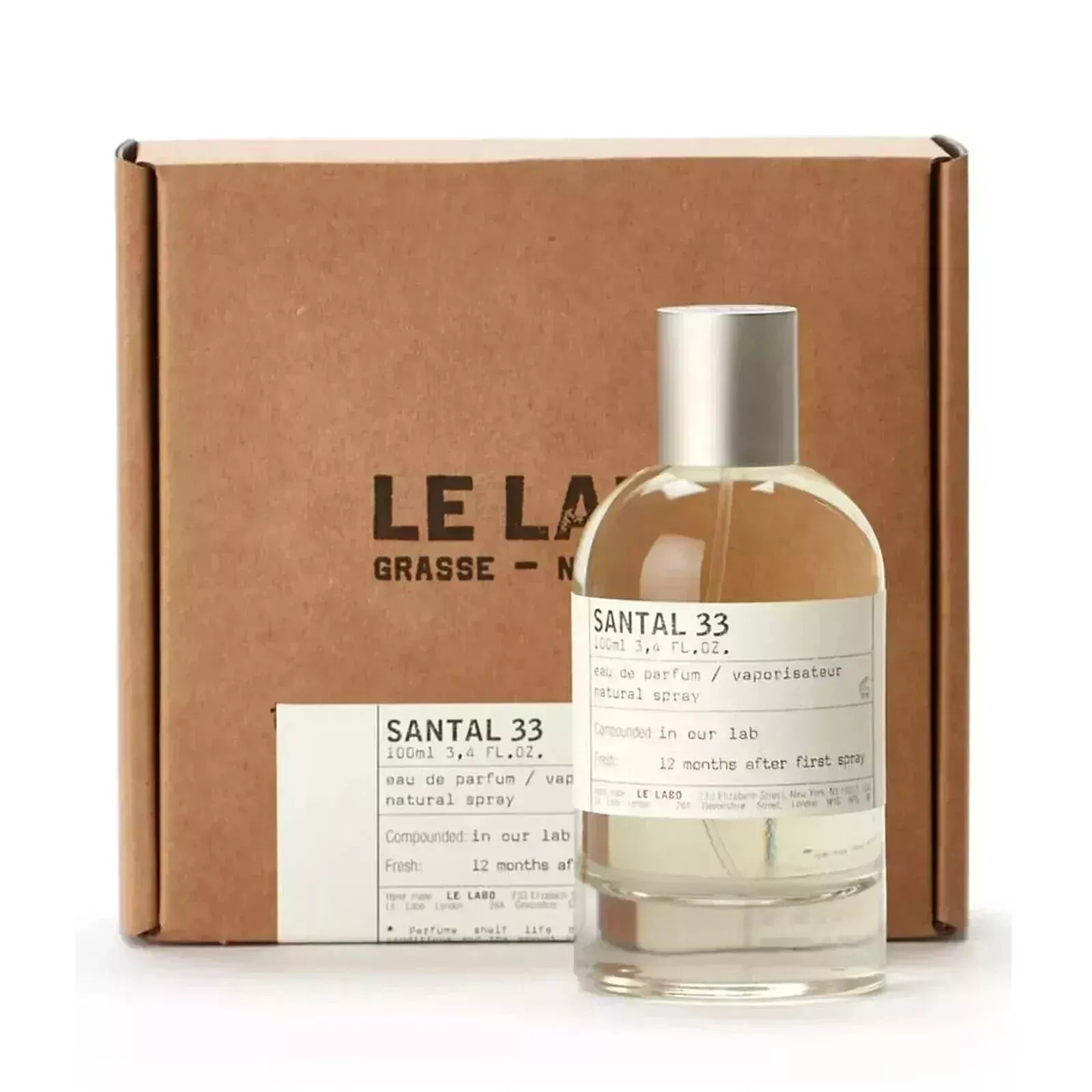 Le Labo Santal 33 Eau de Parfum Spray 3.4 Oz / 100 ML – Unisex – New With Box