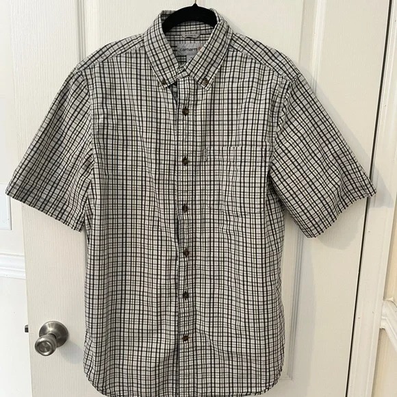 Mens plaid button up men’s medium