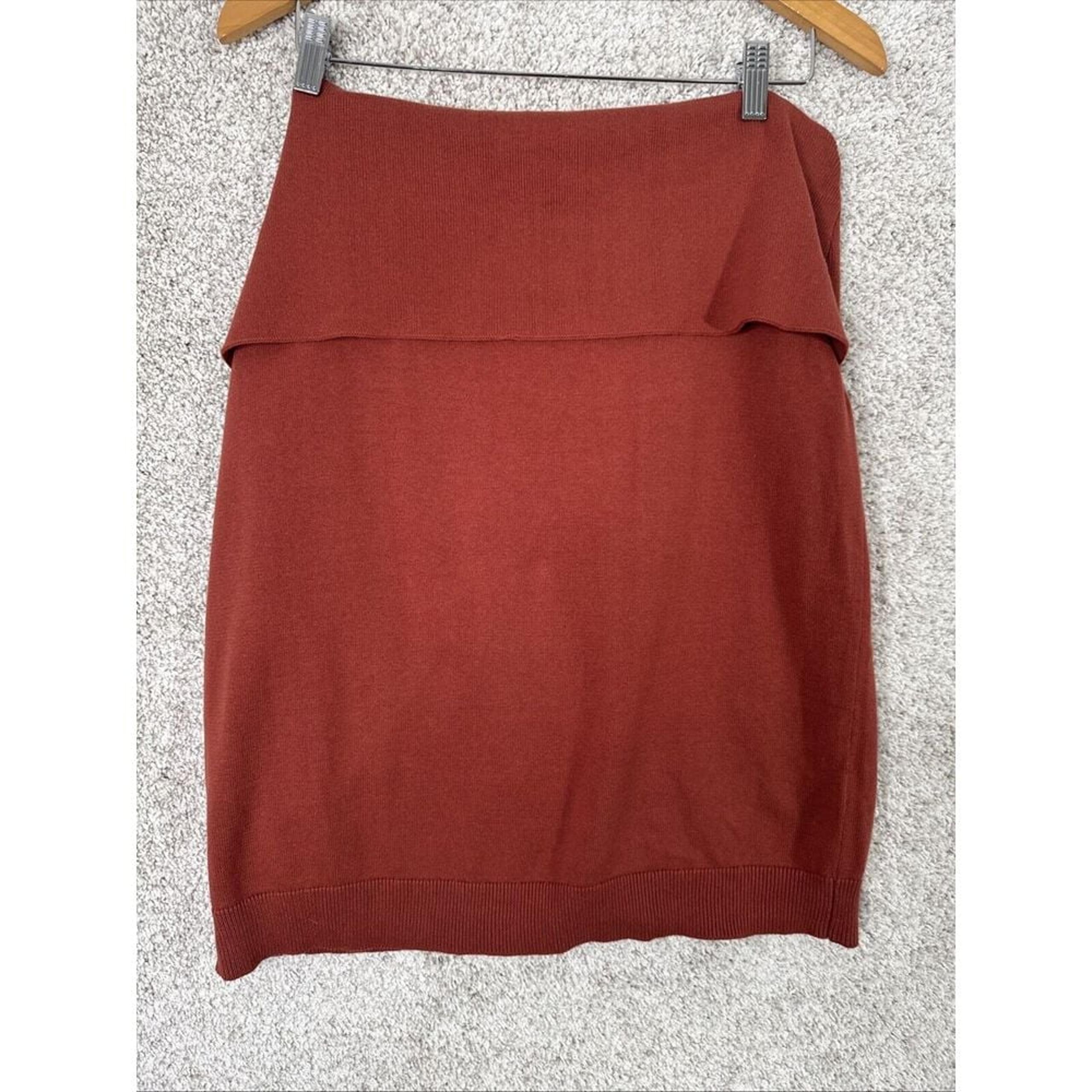 Venus Rust Knit Off The Shoulder Sweater - Size XL