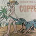 Coppertone beach towel vintage 1950s