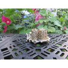 Antique Metal Lipstick Holder
