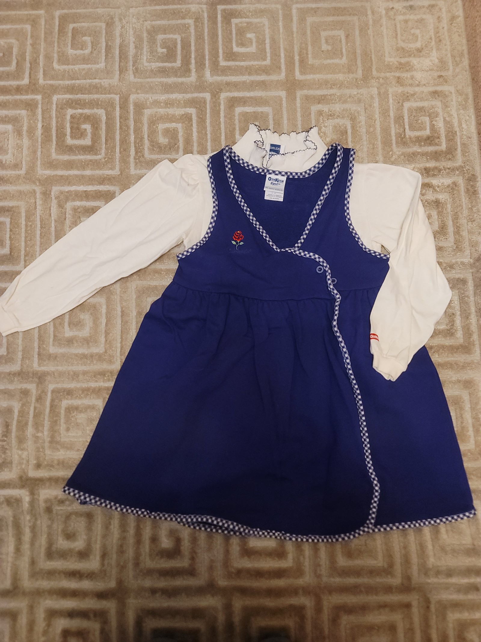 vintage Osh Kosh B'Gosh Dress & Shirt (sz 6)