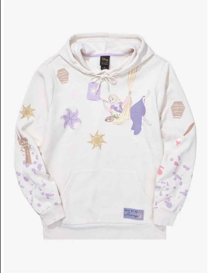 Disney Our Universe Rapunzel Tangled New Neutral Hoodie Women’s Size Large Nwt